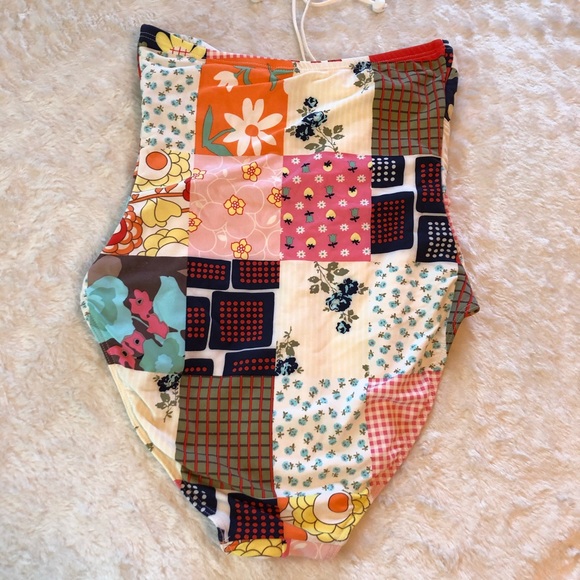 Zimmermann Patchwork Swimsuit Sz 12 - Picture 9 of 10